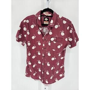 TCSS Critical Slide Society Short Sleeve Casual Button Up Shirt Men’s Sz M